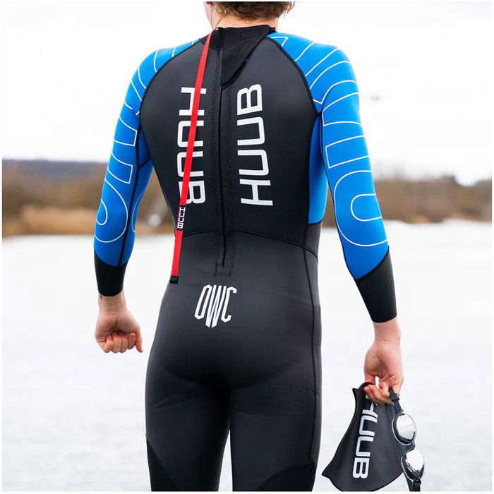 2024 Huub Mens Open Water Collective Back Zip Swim Wetsuit OWCBL - Black / Blue